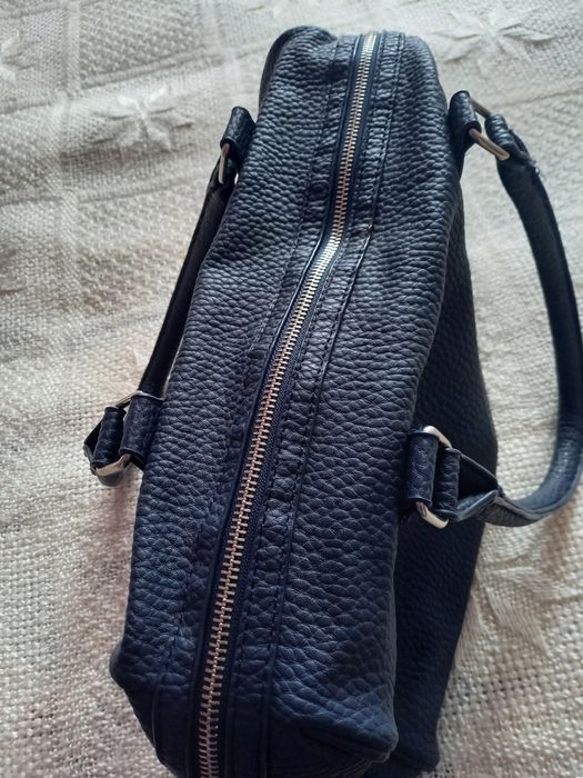 Granatowa pakowna torebka