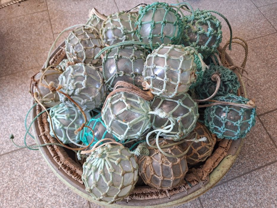Boias de vidro antigas