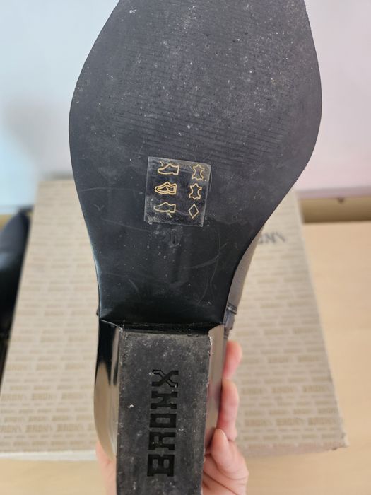 Czarne botki kowbojki Bronx skóra