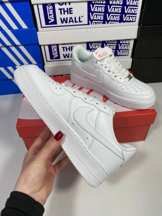 Nike Air force white / женские белые кроссовки / белые кроссовки найк