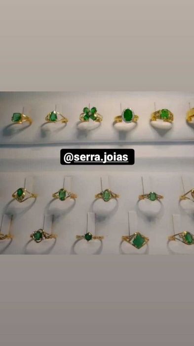 Venda de esmeraldas lapidadas