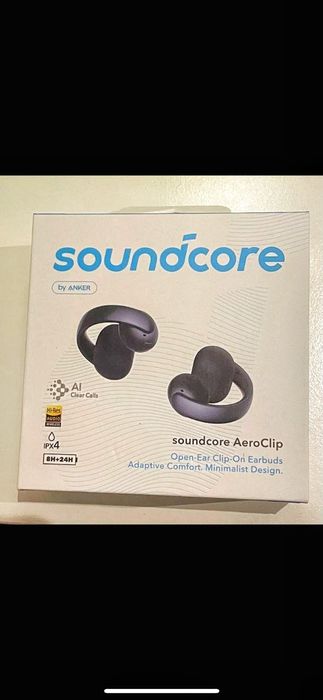 Наушники беспроводные SoundСore AeroClip Black