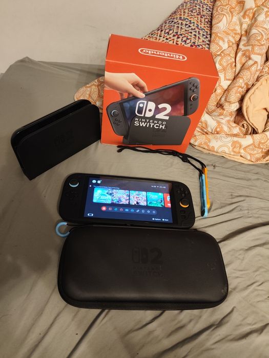 Nintendo switch 2 + gry + futerał + szkło ochronne
