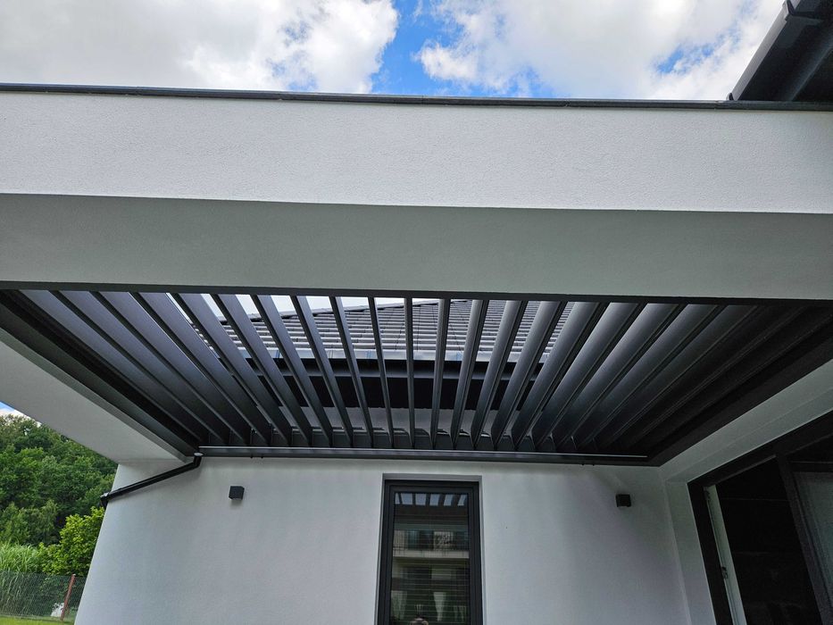Pergola lamelowa , tarasowa , zadaszenie tarasu , na wymiar produkcja