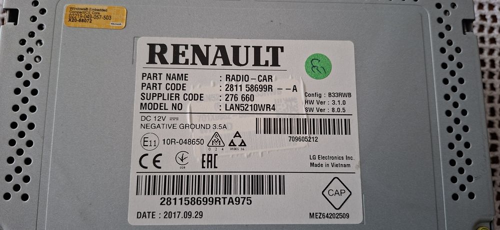 Rádio Media Nav Evolution - Renault Clio IV