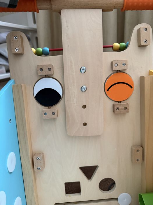 Ігровий центр-ходунки Кошеня Janod бізіборд толокар дерев'яний