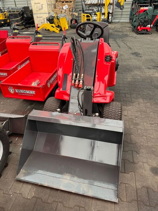 Miniładowarka udźwig max 350 kg + łyżka + widło krokodyl + transport