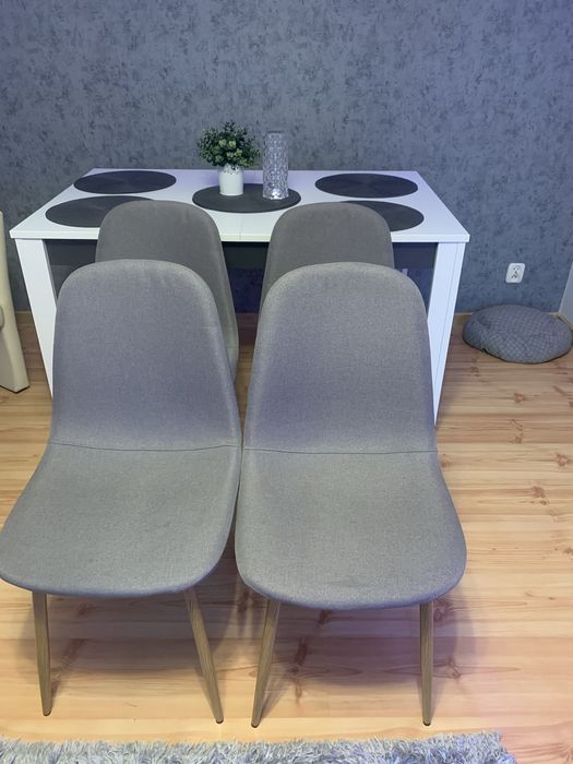 Krzesła fotel szary dąb jak Nowe