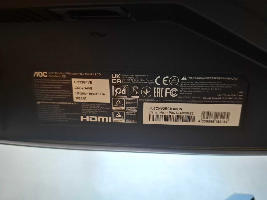 Monitor 32 polegadas AOC 1440p 180Hz
