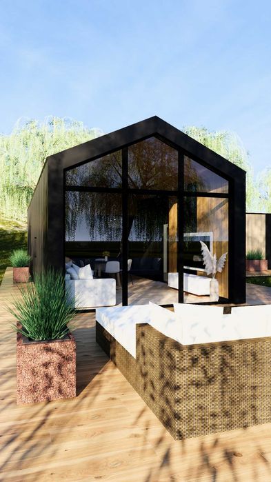 Dom modułowy 103m2 na pozwolenie WT2021