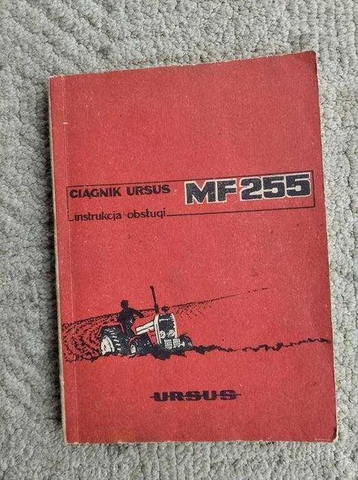 Instrukcja obsługi ciągnika MF 255 oryginał + GRATIS