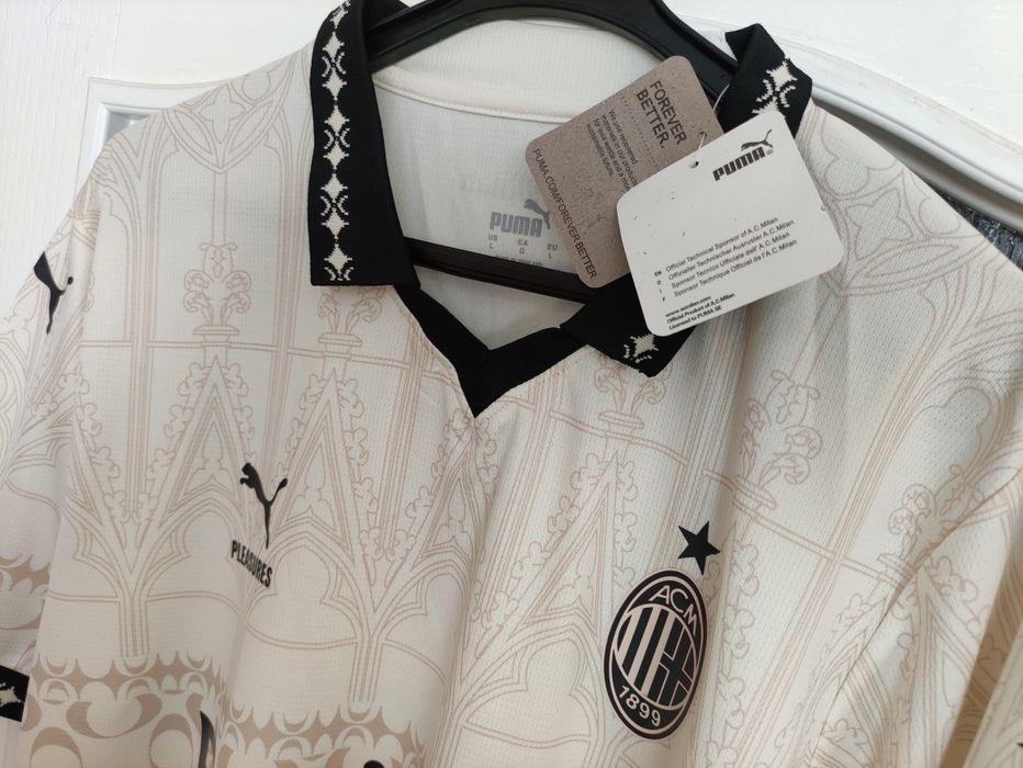 AC MILAN x PLEASURES #10 Leão RAFA LEÃO #10 AC Milan X Pleasures Fourth Away Soccer Jersey