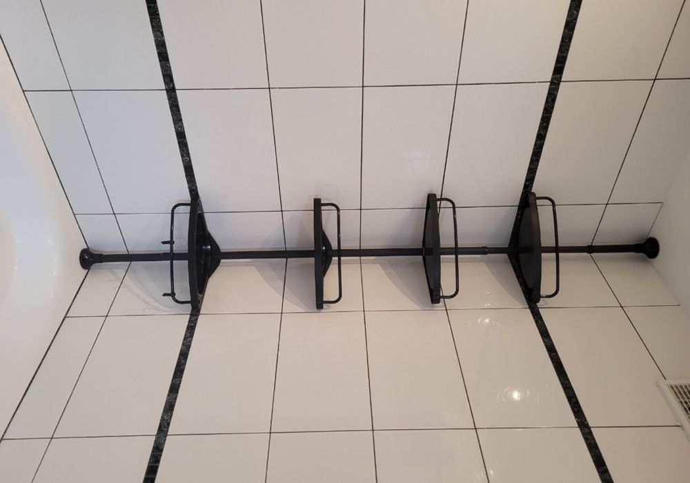 Regał Półka Łazienkowa Narożna Teleskopowa Nowoczesna Cztery Półki