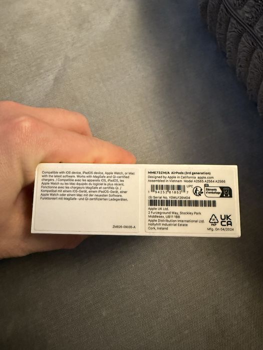 AirPods 3 generacja, 1.5-roczna gwarancja