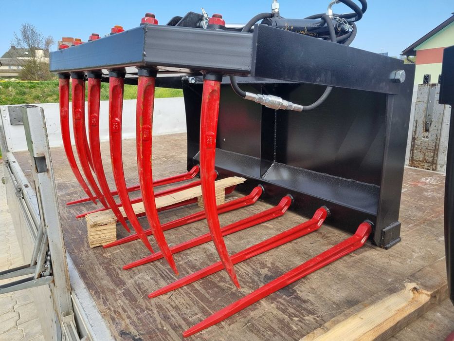 Widło-krokodyl 2 siłownikowy zęby kute łyżko szuflo krokodyle szypo