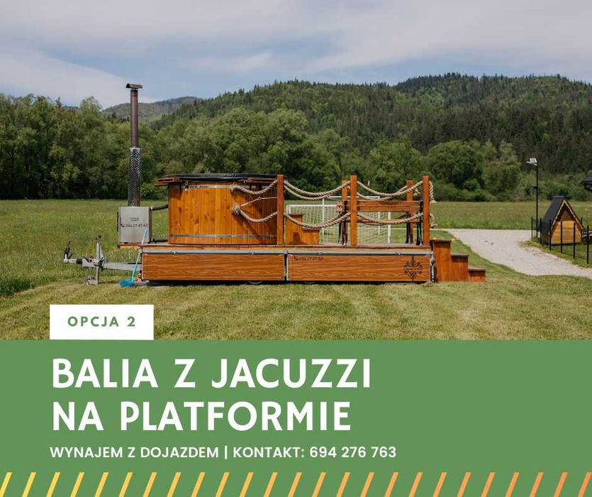 Basen Jacuzzi Balia Bania Mobilna Domowe SPA
