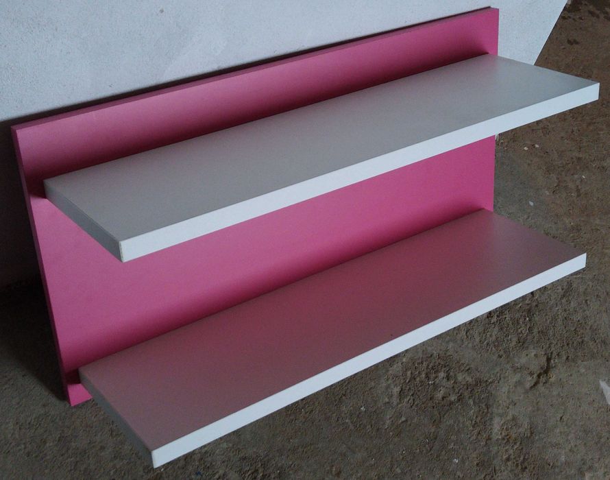 Prateleira dupla de parede