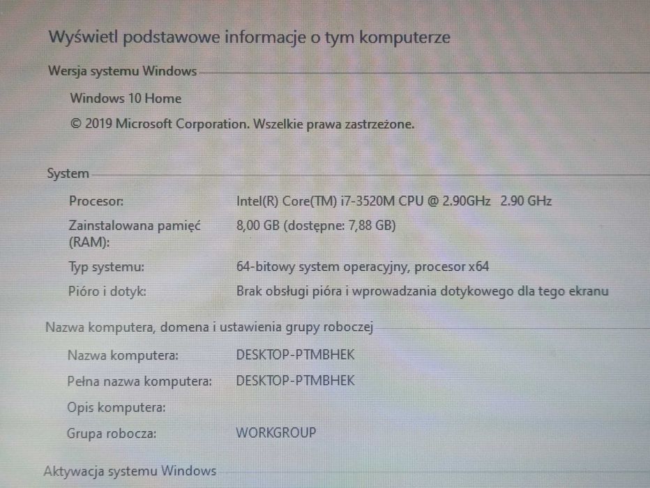 Sony svs13 czarny laptop super stan win10