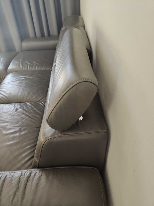 Narożnik Ideal Sofa Basic skóra spanie regulowane zagłówki