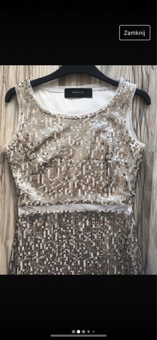 Piekna cekinowa sukienka