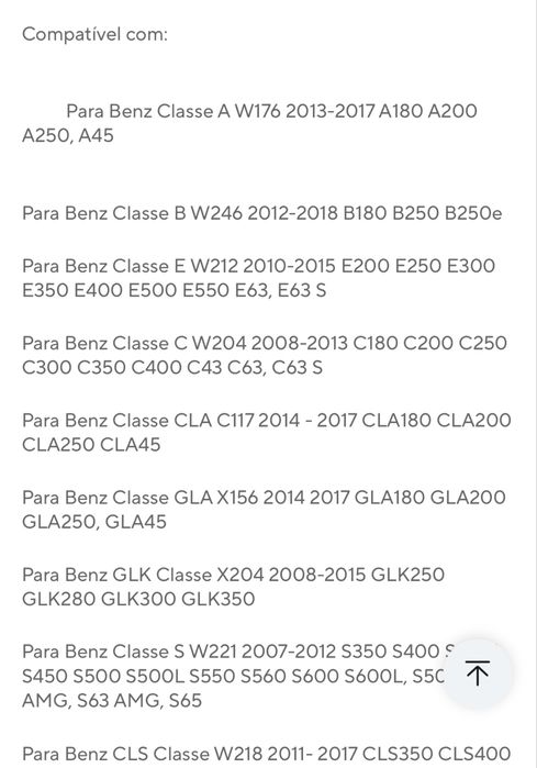 Luz de piscas Mercedes
