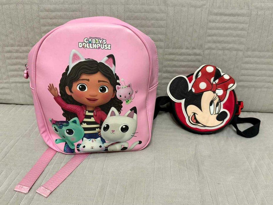 Plecak dziecięcy Gabby’s Dollhouse + torebka Minnie Mouse