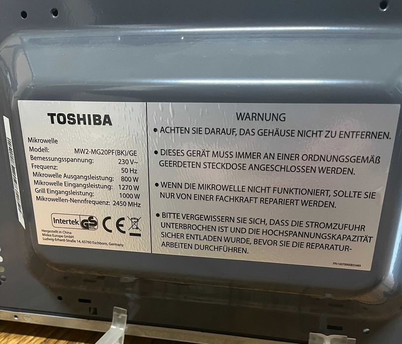 Kuchenka mikrofalowa Toshiba MWP-MM20P
