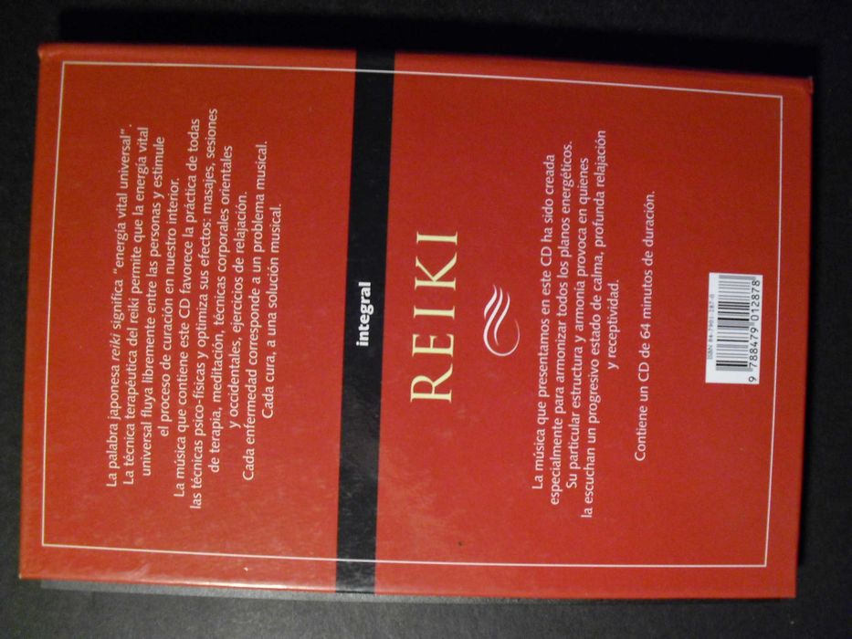 Reiki-CD-Música Energética Y Meditacion-Livro com 20 Páginas ilustrado