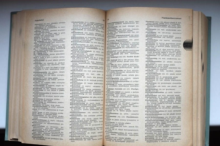 Słownik naukowo-techniczny niemiecko-polski /stan bdb/