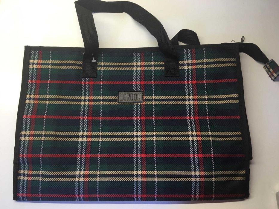 Saco Quadriculado Verde