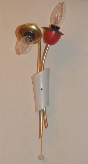 candeeiro vintage de parede modernista stilnovo midcentuty 1950