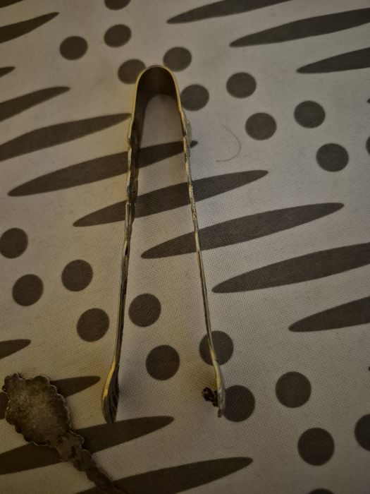 Łyżeczka do cukru i szczypce