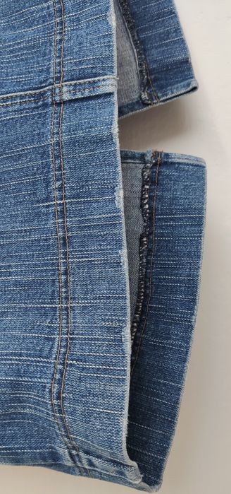 Spódnica dżinsowa krótka retro vintage 38 / M niebieska jeans dżins
