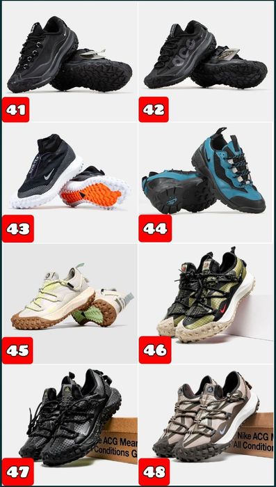 БЕЗ ПЕРЕДПЛАТИ‼️Кросівки Nike ACG Mountain Fly, Fly 2, Antarktik, Mada