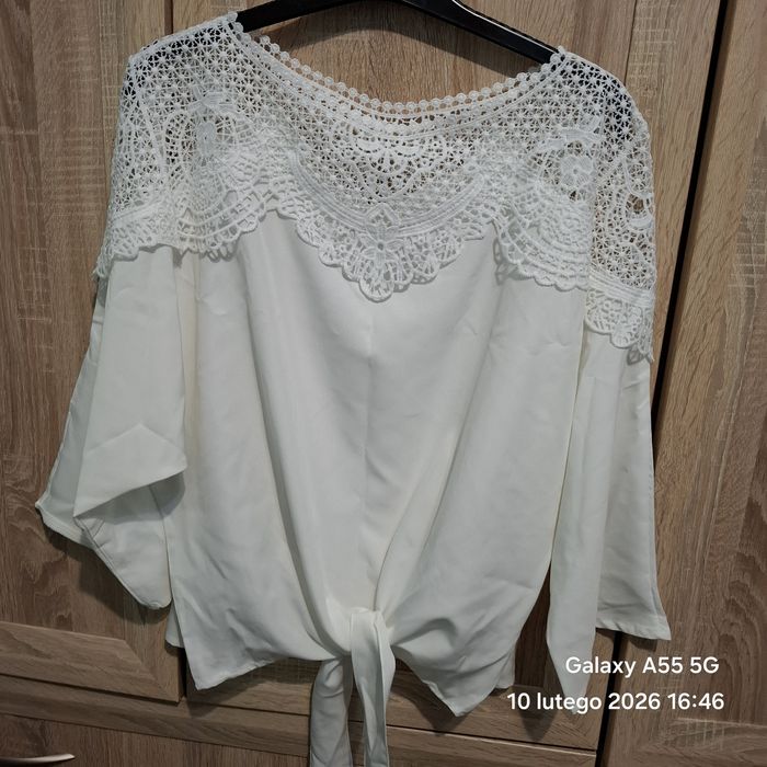 Bluzka  koronka  biała