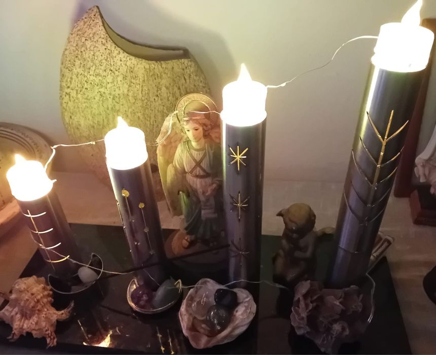 Suporte de granito c/ tubos Inox Floreira