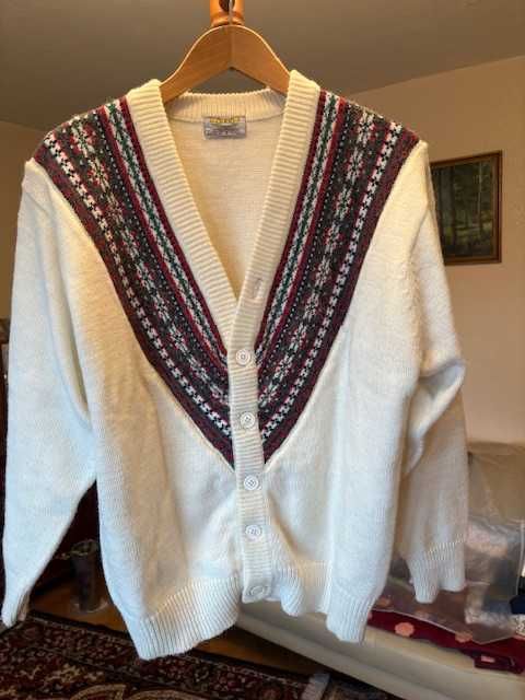 Sprzedam męski jasny rozpinany kardigan