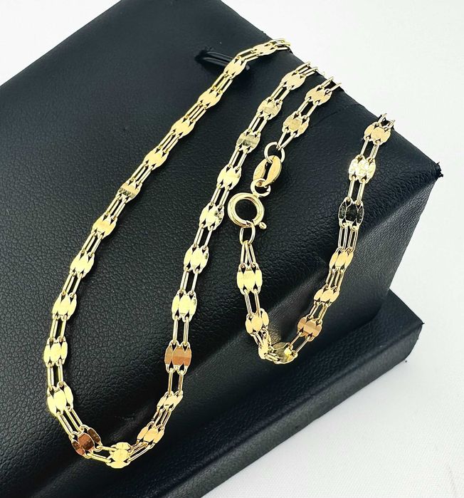 Złoty łańcuszek BLASZKA 2,93g PR.585 14K dł. 49cm