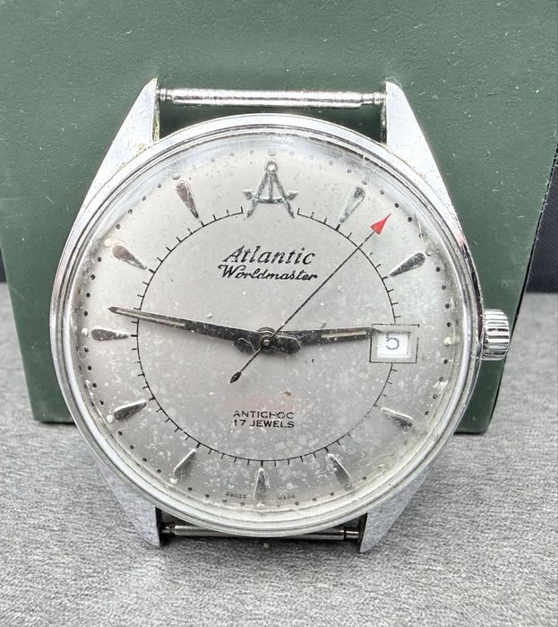 Atlantic worldmaster Mechanical Antichoc 17 Jawel. Lombard Łódź.