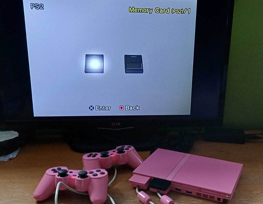 Konsola Playstation2 Slim Pink różowa SCPH-77004 w pełni sprawna