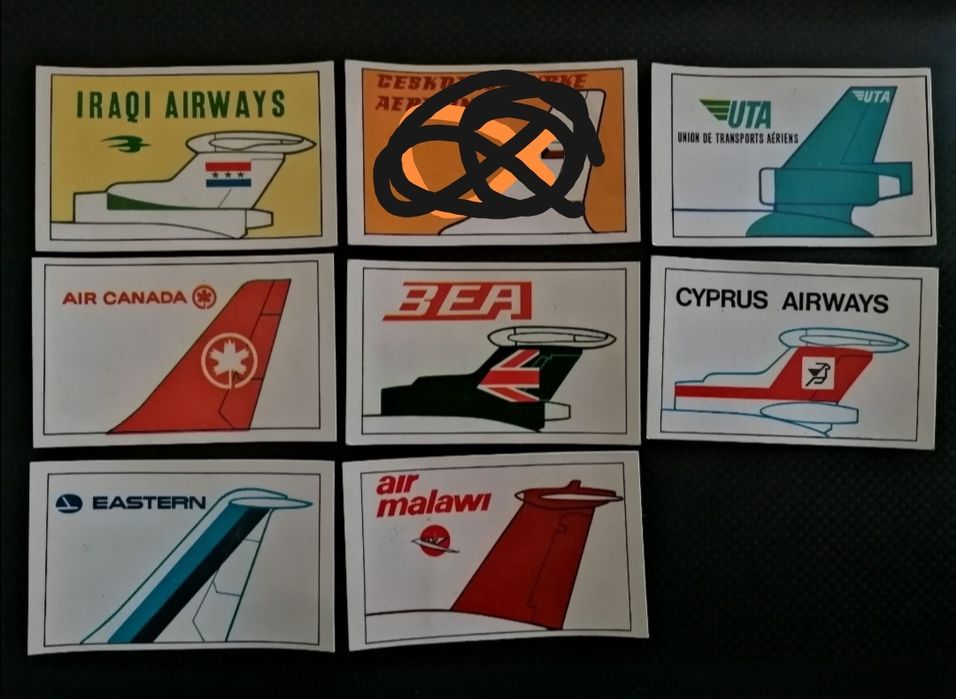 Cromos Gelados Olá - Companhias Aéreas