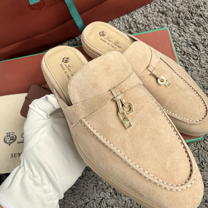 Нові преміальні мюлі лофери Loro Piana  38р натуральний замш