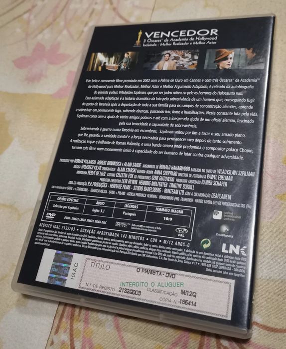 DVD original o pianista