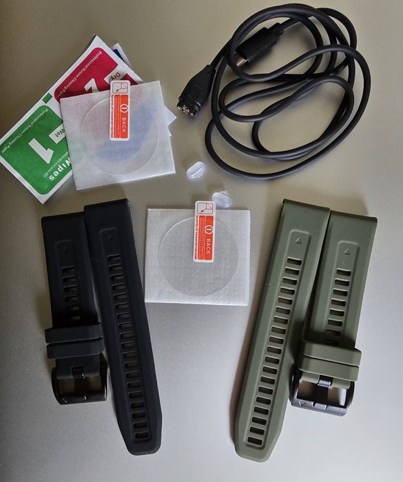 Pack Garmin 22mm - Preto/Khaki