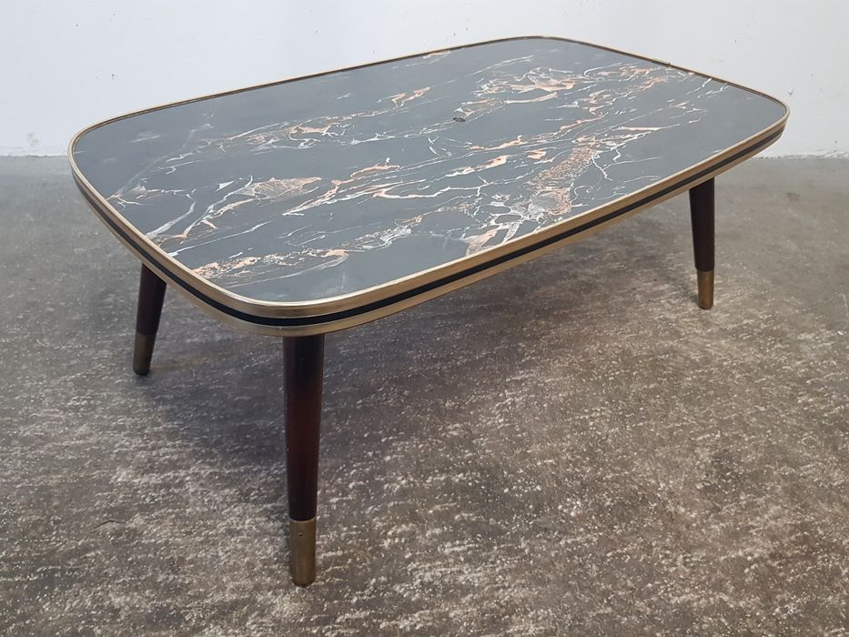 Kwietnik Patyczak Vintage Lata 60/70 Marmurek Stolik