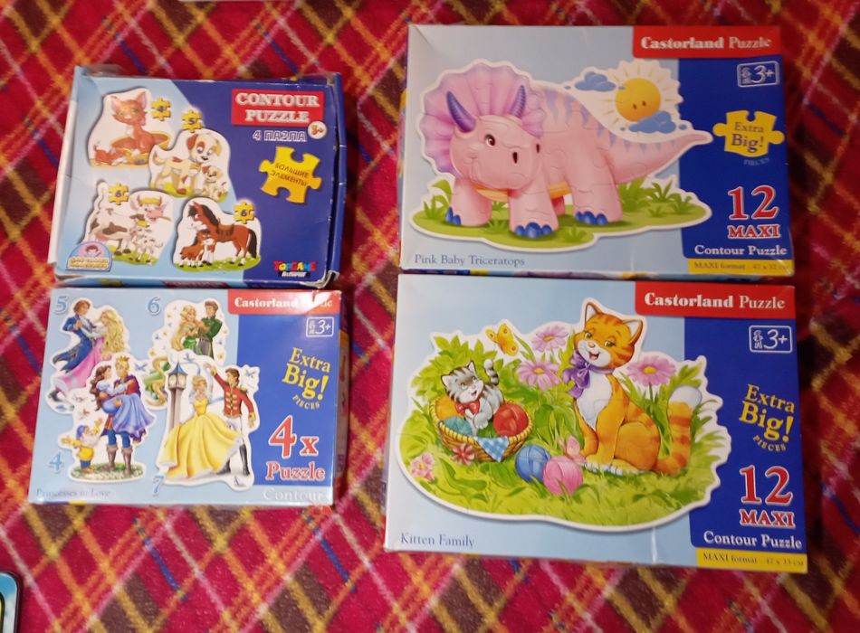 Пазли castorland paw patrol великі паперові дерев'яні вкладиші пишемо