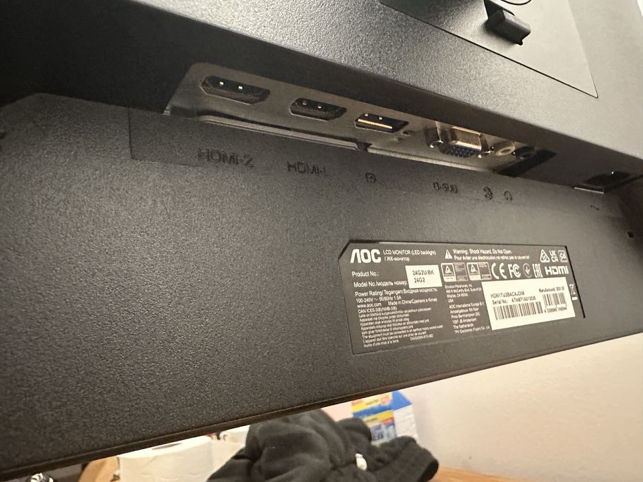 Monitor AOC 24’ 144hz 1ms