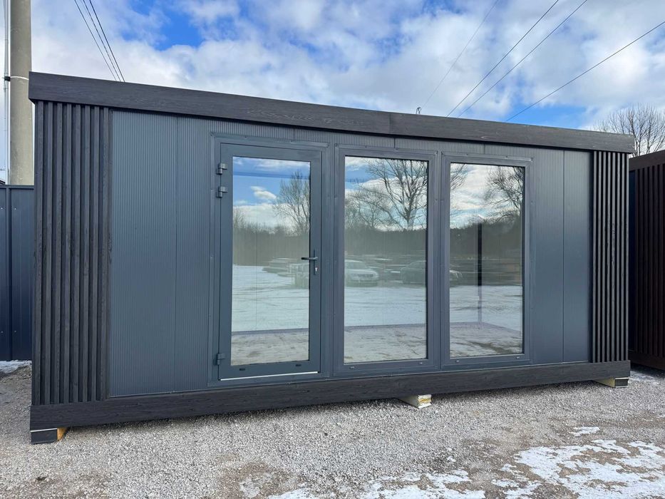 Domek ogrodowy 3x2 płyta PIR 120mm, kontener, stróżówka