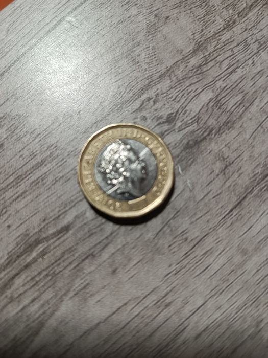 Moeda 1 libra em prata