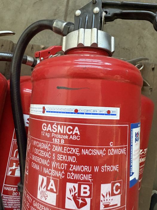 Sprzedam 3 gaśnice z homologacją wszystkie sprawne